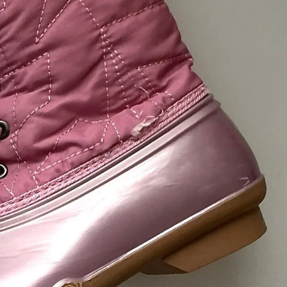 PINK DUCK BOOTS EUC (Flaw)